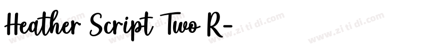 Heather Script Two R字体转换 Heather Script Two R字体转换